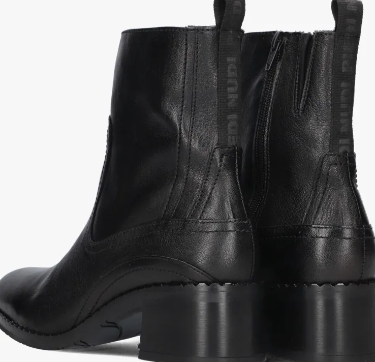 zwarte piedi nudi enkellaarsjes 2746-01