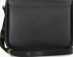 zwarte pinko schoudertas love box bag