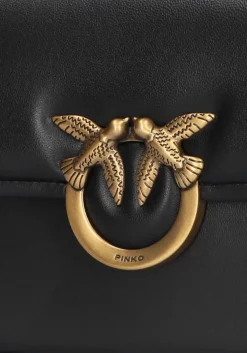 zwarte pinko schoudertas love box bag