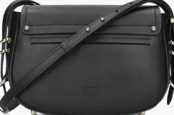 zwarte pinko schoudertas saddle mini
