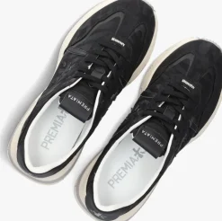zwarte premiata lage sneakers cassie