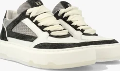 zwarte red-rag lage sneakers 71000 lois