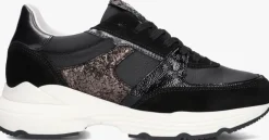 zwarte red-rag lage sneakers 71408