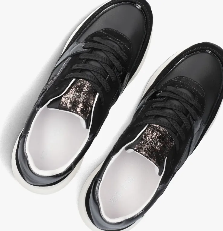 zwarte red-rag lage sneakers 71408