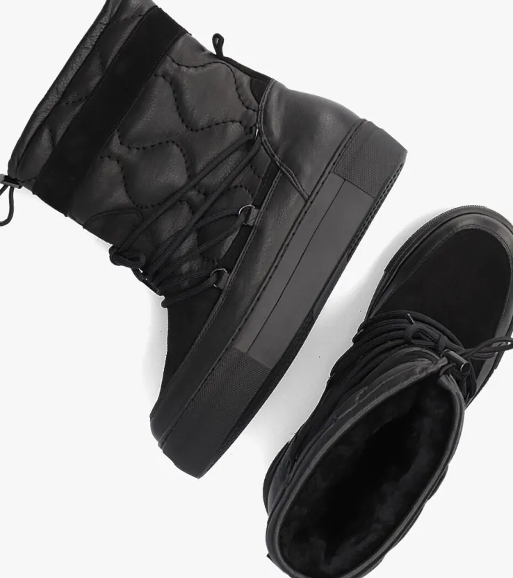 zwarte red-rag snowboots 74654