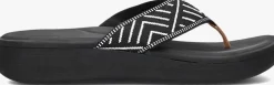 zwarte reef teenslippers cushion cloud tx