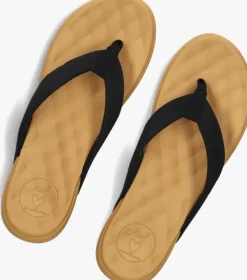 zwarte reef teenslippers cushion harmony