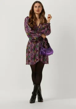 zwarte refined department mini jurk lotte