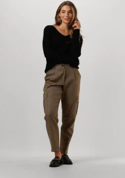 zwarte resort finest trui v-neck rib knit