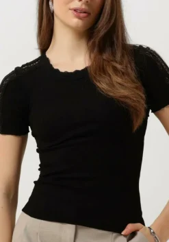 ROSEMUNDE e t-shirt benita silk t-shirt w/ lace><noscript><img width=