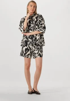 zwarte rouge edit top roualinine 2/4 oversized shirt