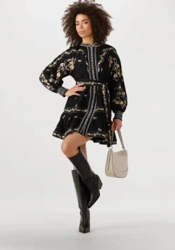 zwarte scarlett poppies mini jurk fiucci short dress