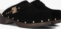 zwarte scholl clogs pescura robin