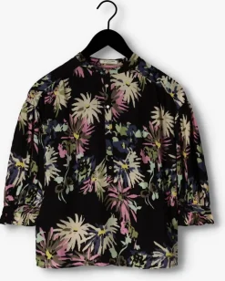 zwarte scotch & soda blouses elbow sleeve easy popover