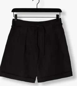 zwarte scotch & soda jeans high rise belted shorts