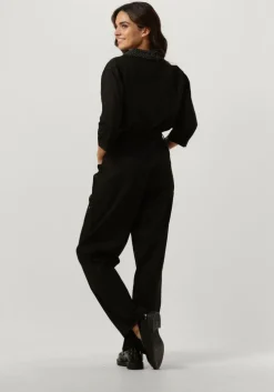 zwarte scotch & soda jumpsuit beaded collar jumpsuit