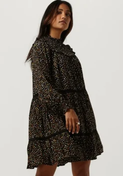 SCOTCH & SODA e mini jurk smocked and tiered long sleeved dress>DAMES Jurken