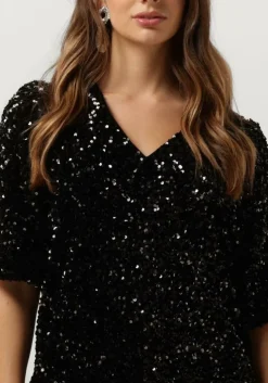 zwarte second female mini jurk winternalia dress