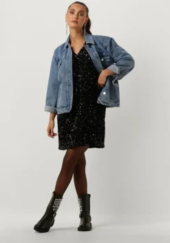 zwarte second female mini jurk winternalia dress