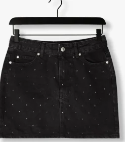 zwarte second female minirok jayden denim skirt