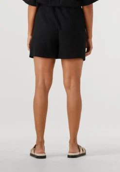 zwarte selected femme korte broek slfluisa mw string shorts b