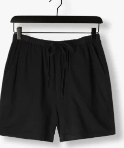 zwarte selected femme korte broek slfluisa mw string shorts b