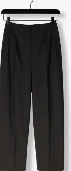 zwarte selected femme pantalon slfeloise hw barrel pant