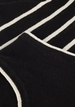 zwarte selected femme top slfesther sl contrast knit top