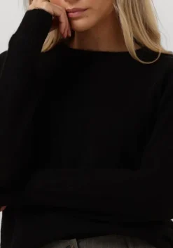 zwarte selected femme trui lulu ls knit o-neck b