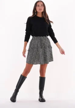 zwarte selected femme trui lulu ls knit o-neck b