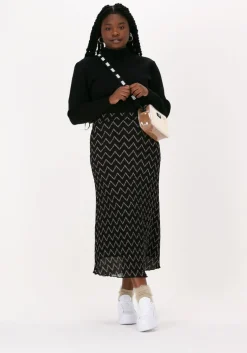 zwarte selected femme trui slfcali ls knit crop b