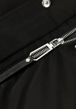 zwarte silvian heach gewatteerde jas long down jacket ibar