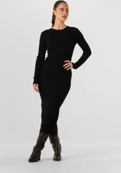 zwarte silvian heach maxi jurk midi dress szabo