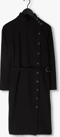 zwarte simple midi jurk eef jer-rayon-22-3