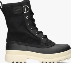 zwarte sorel veterboots caribou royal wp dames