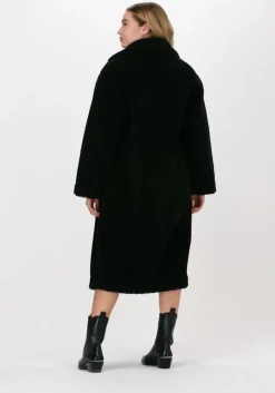 zwarte stand studio teddy jas maria coat teddy