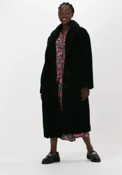 zwarte stand studio teddy jas maria coat teddy