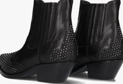 zwarte stefano lauran enkellaarsjes 9706r