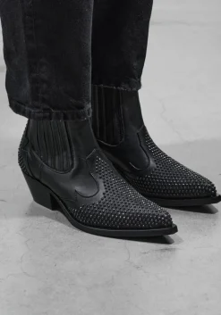 zwarte stefano lauran enkellaarsjes 9706r