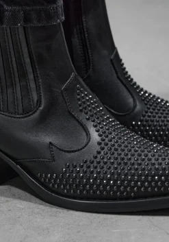 zwarte stefano lauran enkellaarsjes 9706r