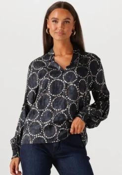 zwarte summum blouses top all over print