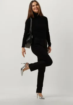 zwarte summum coltrui sweater turtle neck basic knit (7s5529)