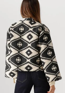 SUMMUM e jack short round neck jacket geo aztek><noscript><img width=