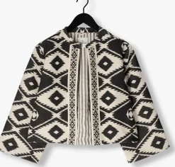 SUMMUM e jack short round neck jacket geo aztek><noscript><img width=