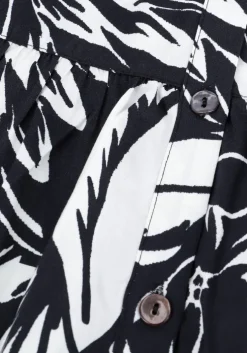 zwarte summum maxi jurk dress two tone flower