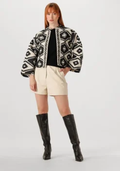 zwarte summum top short sleeve sweater