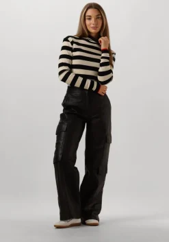 SUMMUM e tops & t-shirts turtle neck top sheer jersey stripe>DAMES Tops & T-Shirts