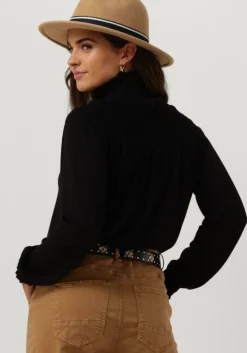 zwarte summum tops & t-shirts smocked sweater basic knit