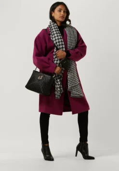 zwarte summum trui balloon sleeve sweater viscose polyamide knit