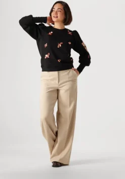SUMMUM e trui puff sleeve embellished sweater>DAMES Truien & Vesten